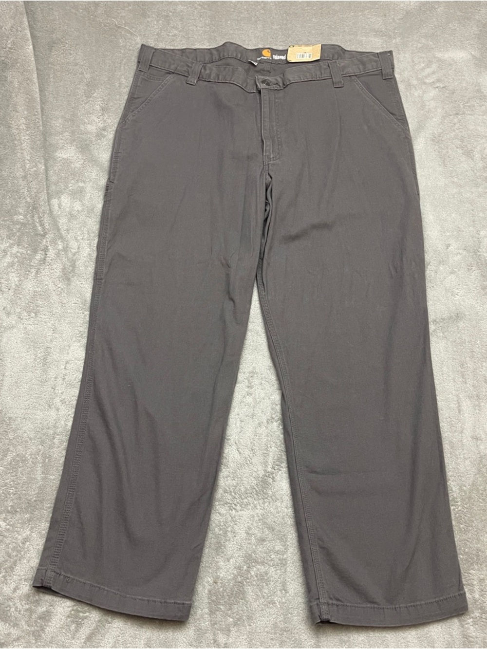 Carhartt Rugged Flex Rigby Double-Front Pants Relaxed 42X30 Gray Cell Pocket